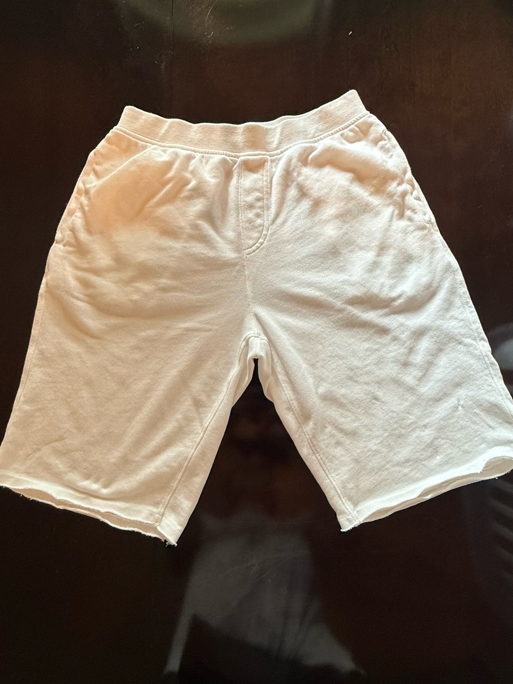 ATM Anthony Thomas Melillo White Terry Athletic Shorts - M
